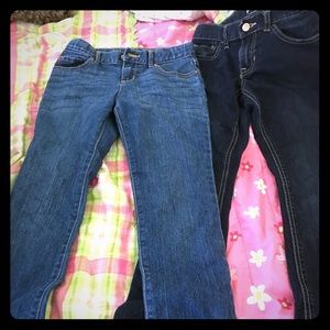 2 pairs of girls children’s place jeans